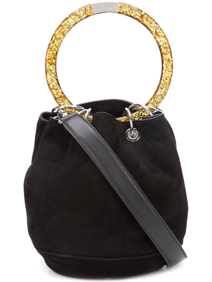 Edie Parker - Round-handle Tote - Women - Suede - One Size, Black, Suede