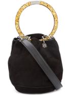 Edie Parker - Round-handle Tote - Women - Suede - One Size, Black, Suede