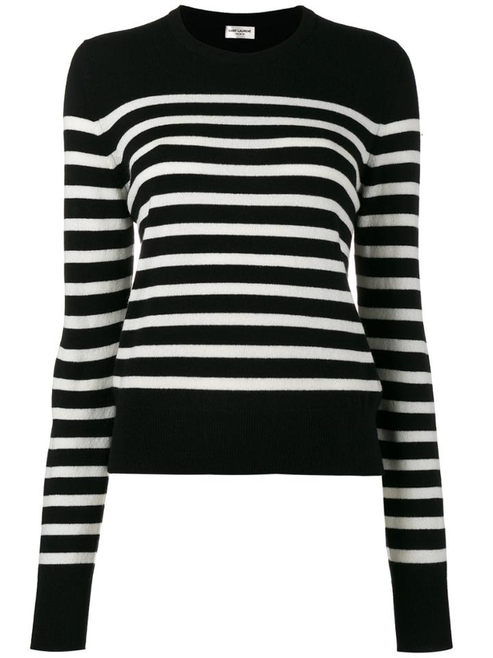 Saint Laurent Black Striped Jumper