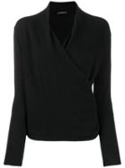 Philo-sofie Wrapped Front Jumper - Black