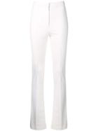 Patrizia Pepe Creased Flared Trousers - White