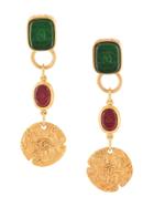 Chanel Pre-owned Stones Earrings - Gold