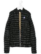 K Way Kids - Quilted Long Sleeve Jacket - Kids - Polyamide/polyester - 14 Yrs, Black
