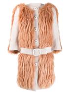 Prada Pre-owned 2011's Knitted Belted Coat - Neutrals