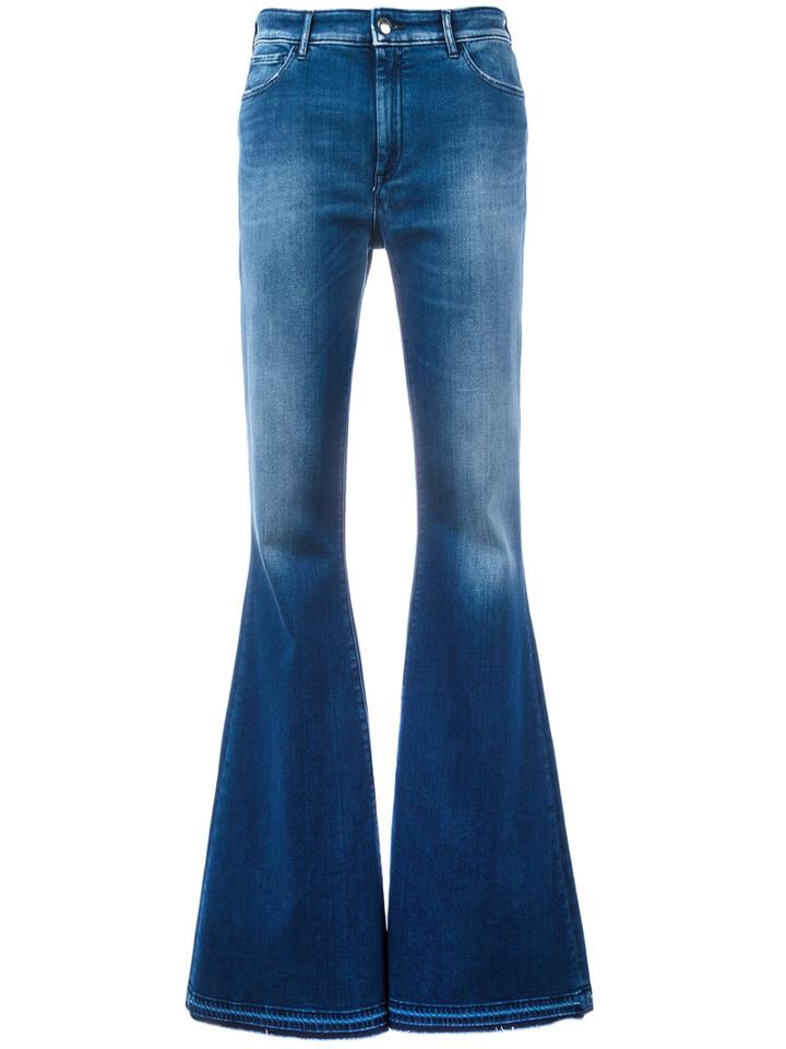 The Seafarer - Wide Flare Jeans - Women - Cotton/polyester/spandex/elastane - 30, Blue, Cotton/polyester/spandex/elastane