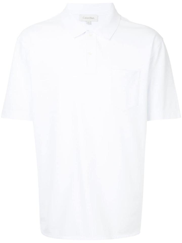 Ck Calvin Klein Classic Chest Pocket Polo Shirt - White