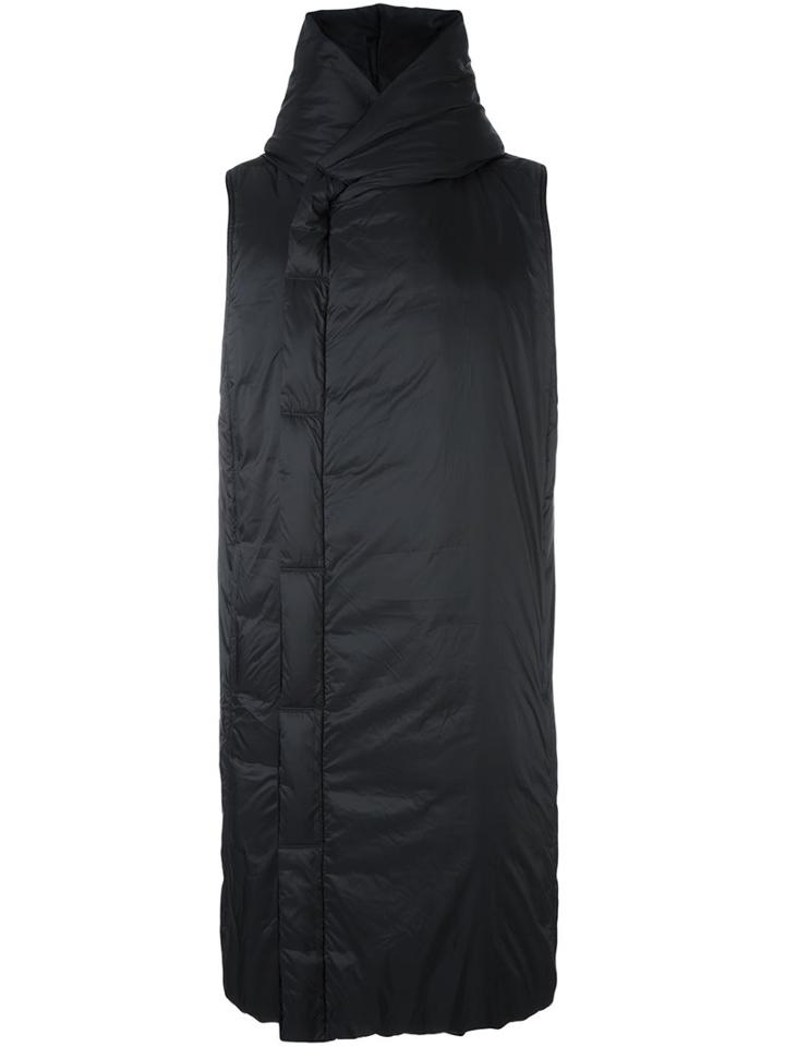 Rick Owens Hooded Liner Coat, Men's, Size: 52, Black, Polyamide/cotton/feather