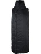 Rick Owens Hooded Liner Coat, Men's, Size: 52, Black, Polyamide/cotton/feather