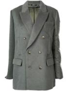 Undercover Contrast Double-breasted Blazer - Green