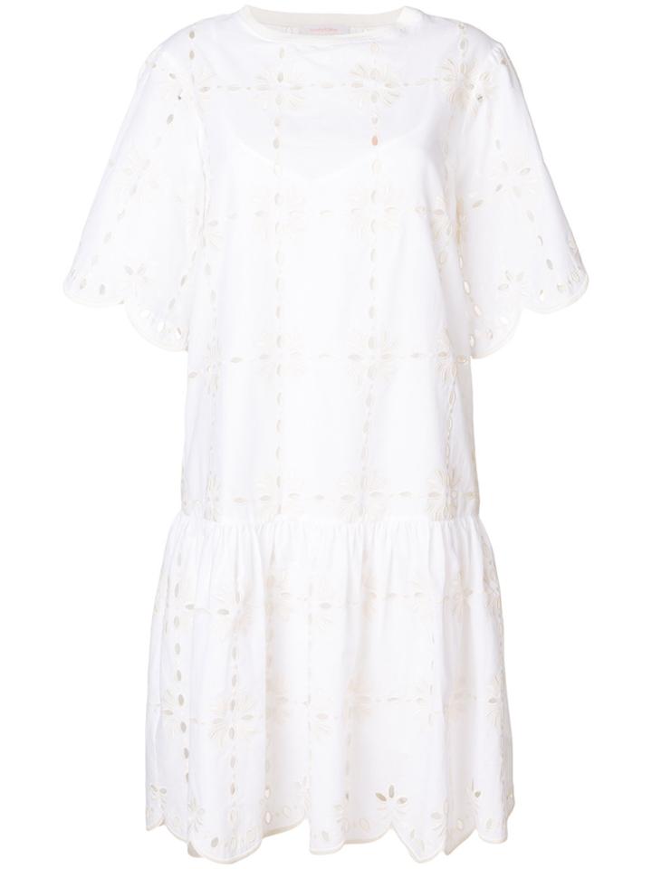 See By Chloé Scalloped Peplum Hem Dress - Unavailable