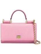 Mini 'von' Shoulder Bag, Women's, Pink/purple, Calf Leather, Dolce & Gabbana