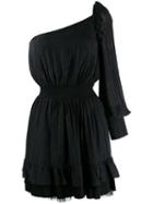 Dondup Glittered One-shoulder Dress - Black
