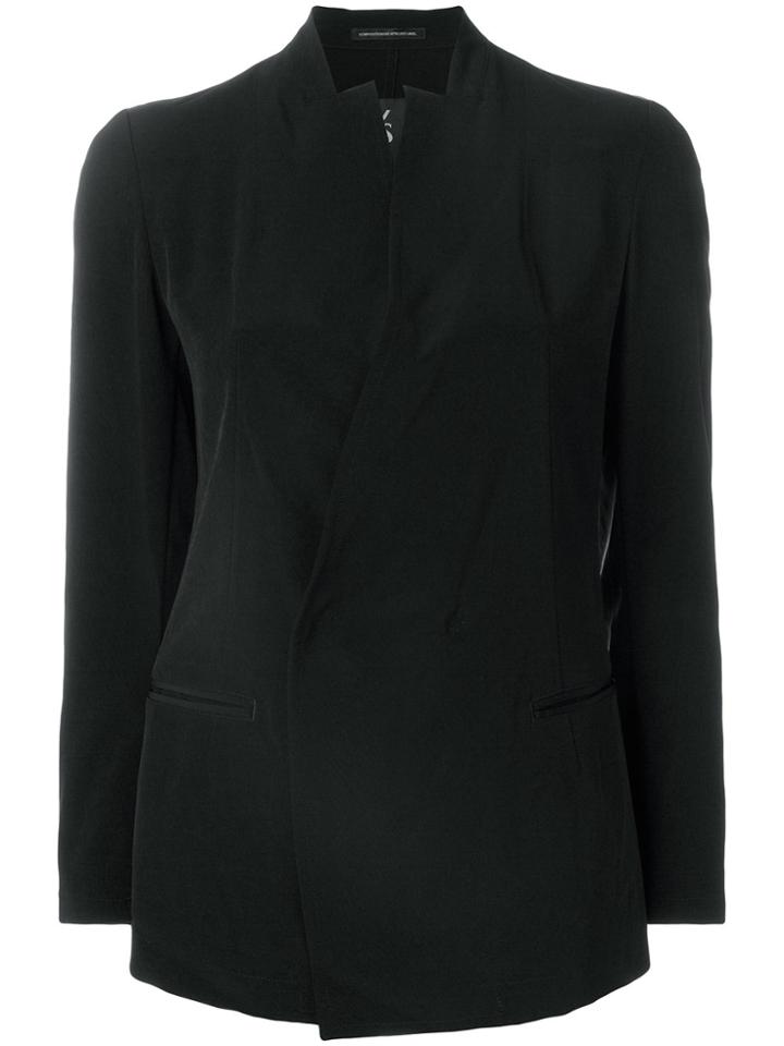 Y's Wrap-effect Blazer - Black