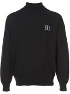 Enfants Riches Déprimés Embroidered Logo Turtleneck Jumper - Black