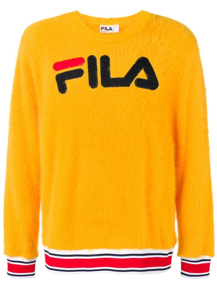 Fila Contrast Logo Jumper - Yellow