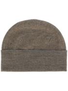 Falke Upturned Brim Beanie - Grey