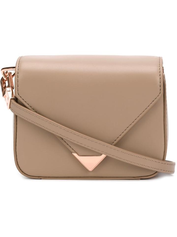 Alexander Wang Mini Prisma Crossbody Bag, Women's, Nude/neutrals, Calf Leather