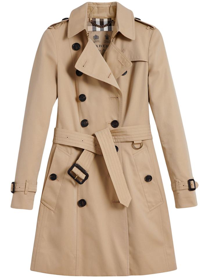 Burberry The Chelsea Mid-length Trench Coat - Nude & Neutrals