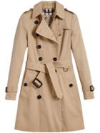 Burberry The Chelsea Mid-length Trench Coat - Nude & Neutrals