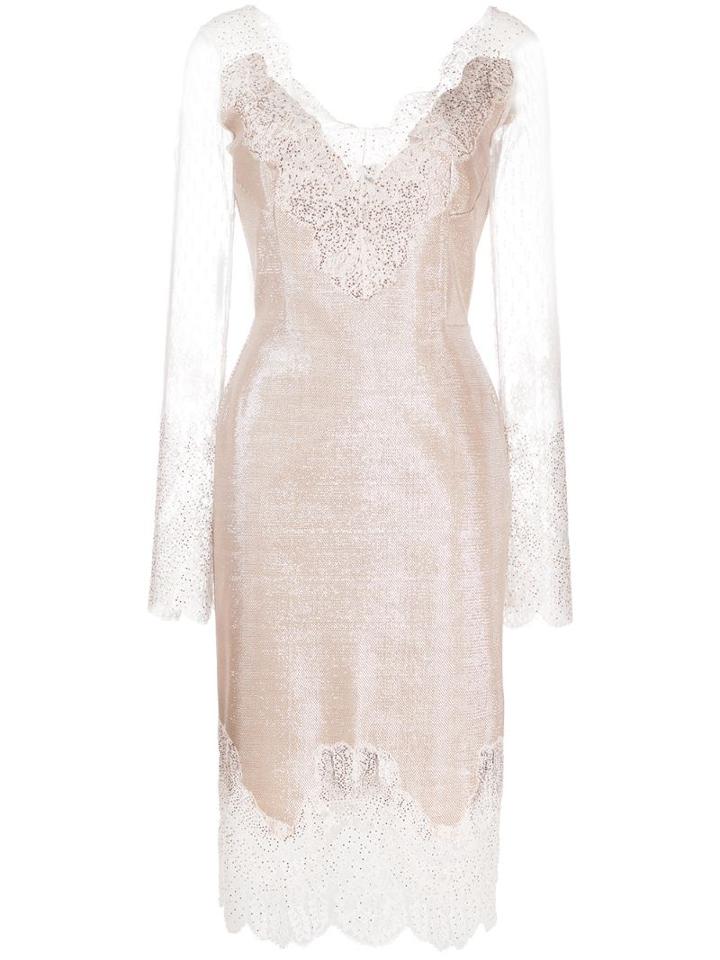 Ermanno Scervino Lace Detail Dress - Neutrals