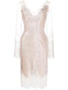 Ermanno Scervino Lace Detail Dress - Neutrals