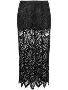 Dondup Lace Midi Skirt - Black