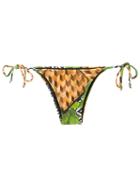 Blue Man Printed Bikini Bottom, Women's, Size: Pp, Lyocell