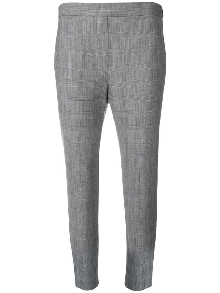 Neil Barrett Cropped Checked Trousers - Grey