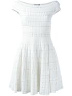 Alexander Mcqueen Off The Shoulder Dress, Women's, Size: M, White, Viscose/polyester/polyamide/cotton