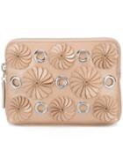 3.1 Phillip Lim Embellished Zip Clutch, Women's, Nude/neutrals