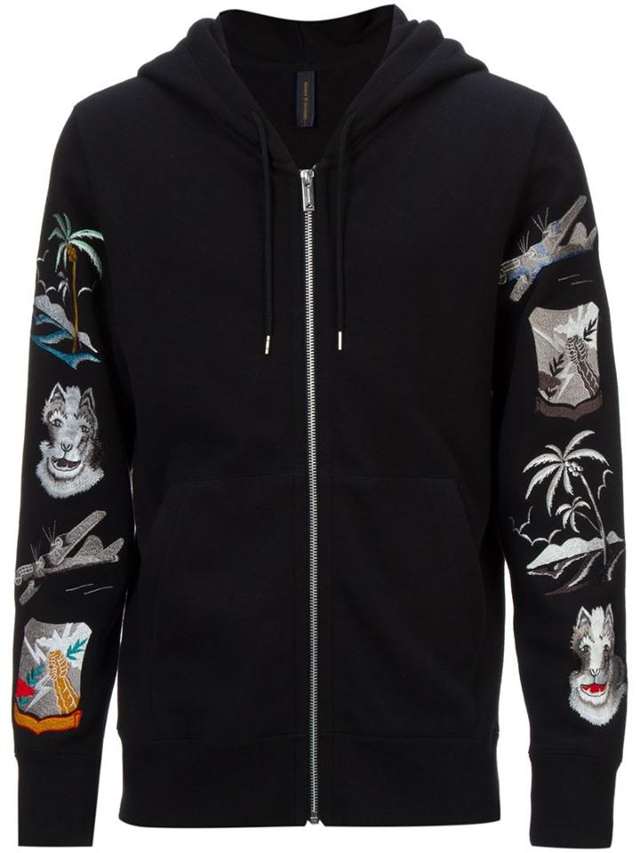 Mihara Yasuhiro Printed Sleeve Hoodie