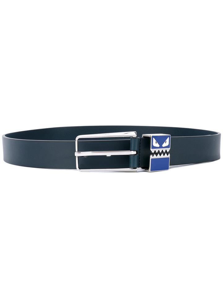 Fendi - Classic Belt - Men - Calf Leather/metal - 85, Blue, Calf Leather/metal