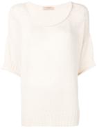 Twin-set Relaxed Knitted Top - Neutrals