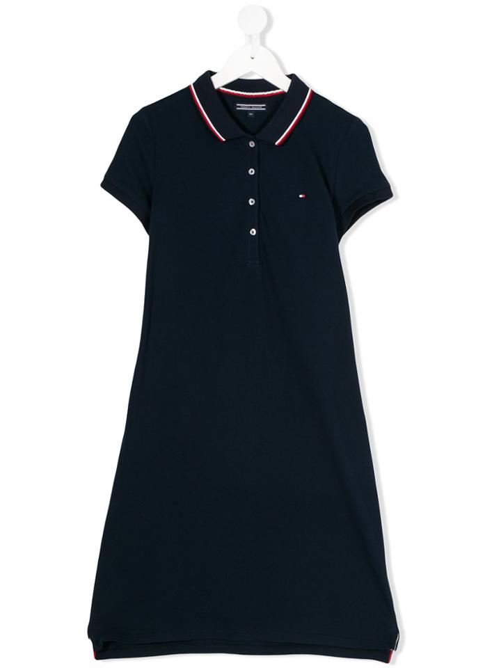 Tommy Hilfiger Junior Teen Short Sleeve Polo Dress - Blue