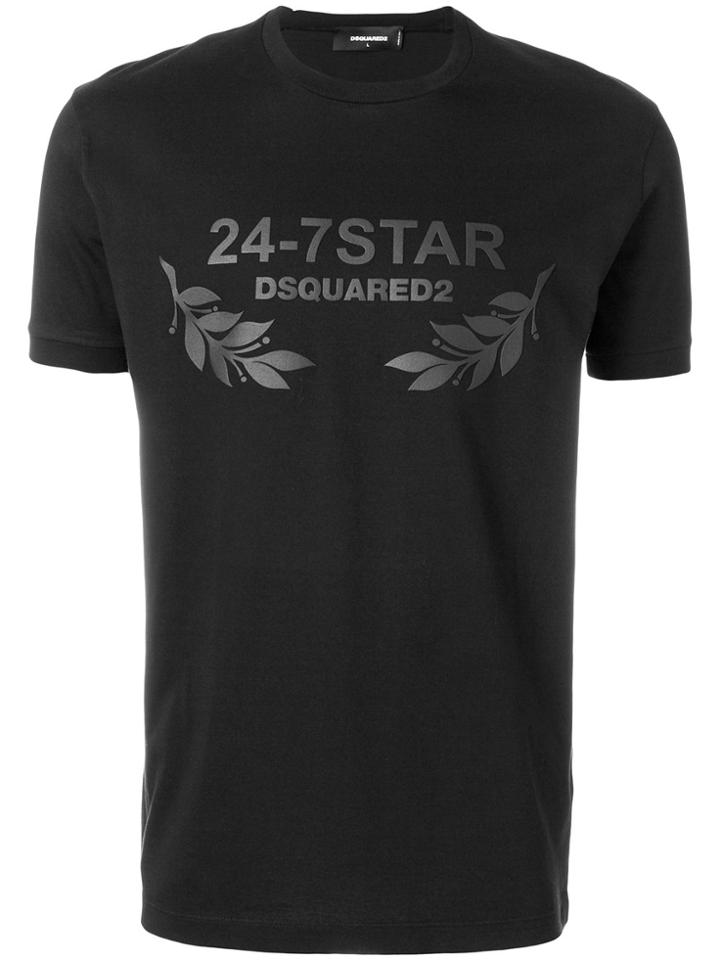 Dsquared2 24-7 Star Print T-shirt - Black