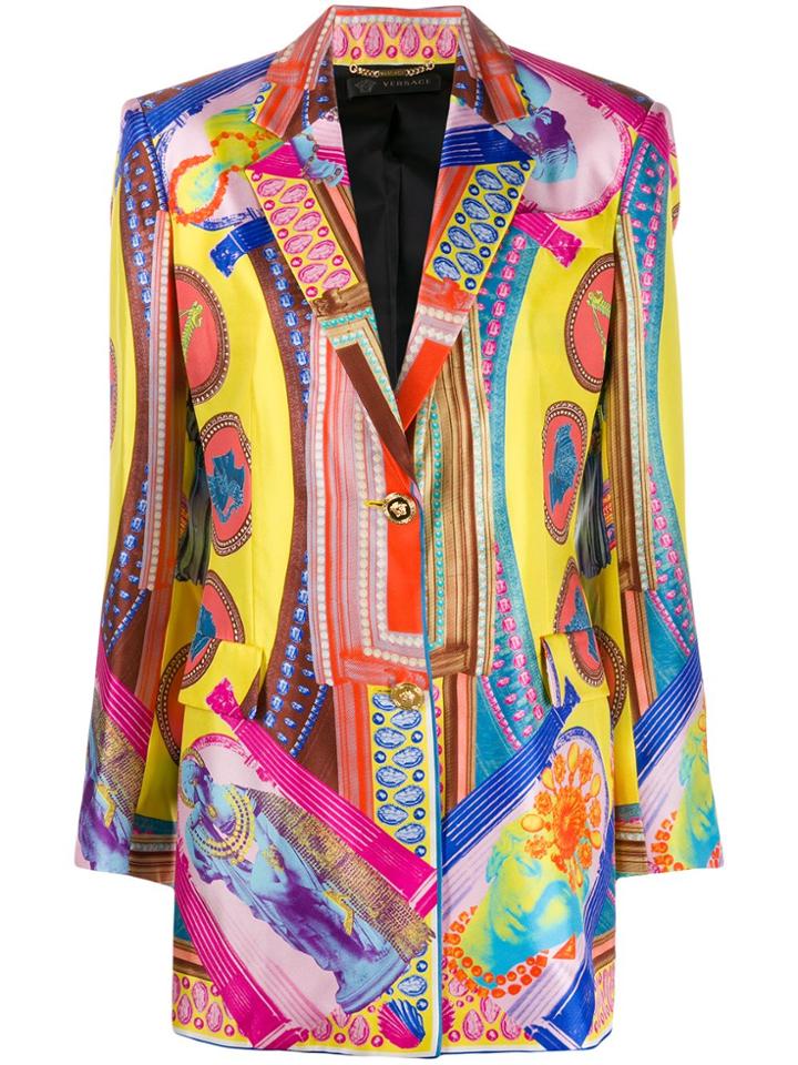 Versace Vittoria Print Jacket - Pink