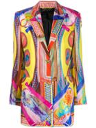 Versace Vittoria Print Jacket - Pink