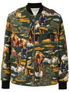Stella Mccartney Horse Print Bomber Jacket - Multicolour