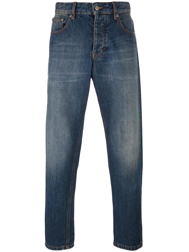 Ami Alexandre Mattiussi Carrot-fit Jeans, Men's, Size: 32, Blue, Cotton