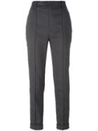 Isabel Marant Nadi Trousers, Women's, Size: 38, Grey, Cotton/silk/viscose/spandex/elastane