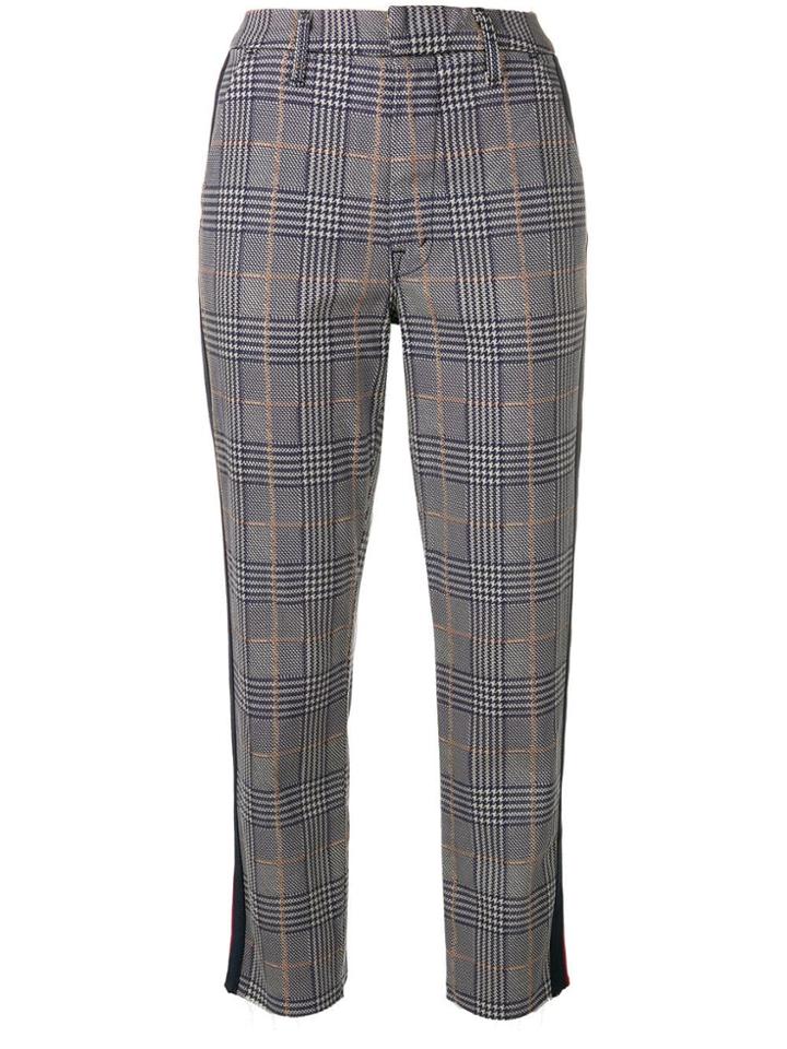 Mother Shaker Prep Fray Trousers - Purple