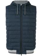 Herno - Zipped Hooded Gilet - Men - Polyamide/polyurethane - 56, Blue, Polyamide/polyurethane