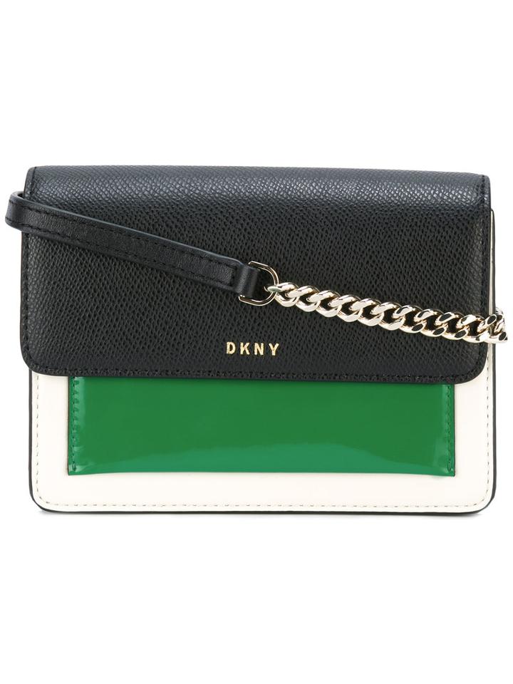 Dkny Colour-block Cross Body Bag, Women's, Black, Leather