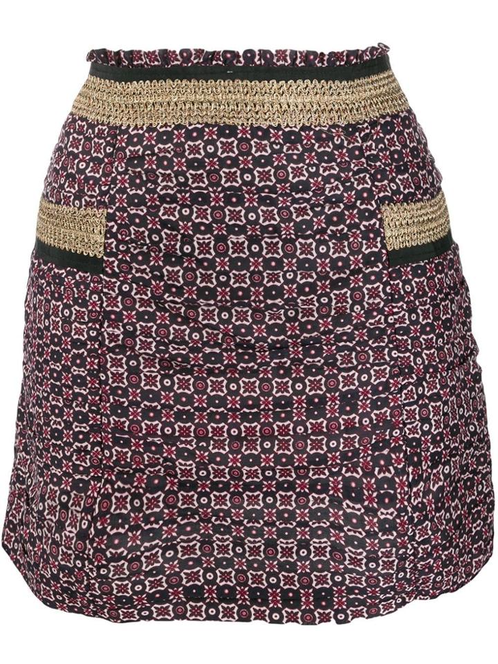 Moschino Pre-owned Printed Mini Skirt - Black