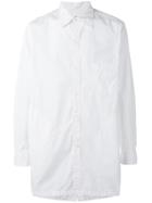 Yohji Yamamoto Oversized Long Sleeve Shirt - White