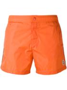 Moncler - Classic Swim Shorts - Men - Polyamide/polyester - L, Yellow/orange, Polyamide/polyester