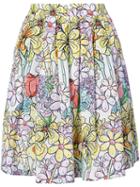 Moschino - Paint By Number Print Skirt - Women - Silk/cotton/acetate/viscose - 40, Silk/cotton/acetate/viscose