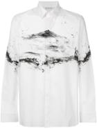 Neil Barrett Brushstrokes Print Shirt - White