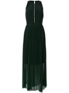 Karl Lagerfeld Maxi Pleated Dress - Black