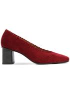 Nino Babukhadia Corduroy Pumps - Red